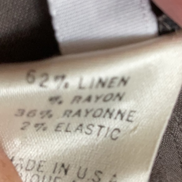 Theory linen blend wide leg pant size 4 - Picture 4 of 5